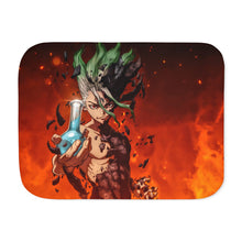 Load image into Gallery viewer, Dr. stone - Senku Sherpa Blanket
