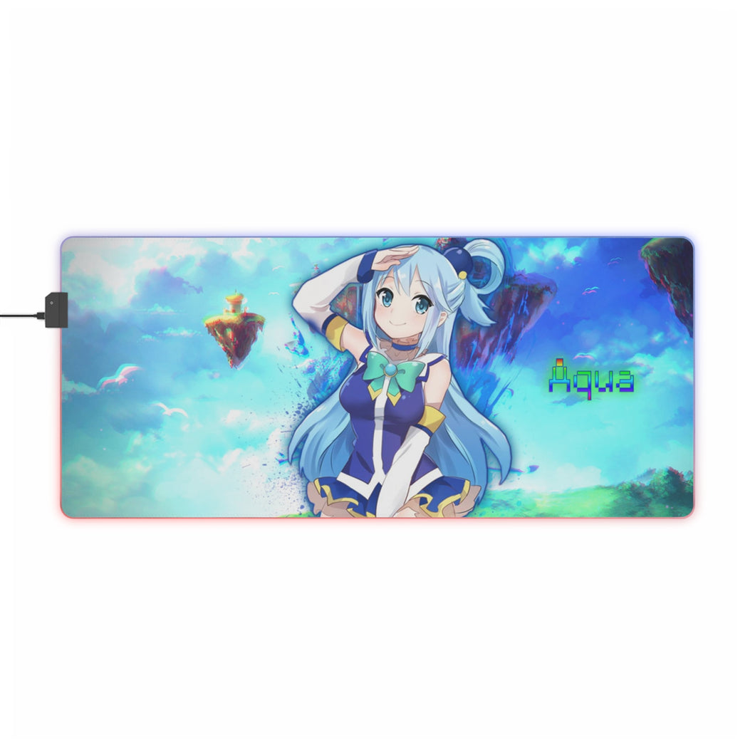 Aqua RGB LED Mouse Pad (Desk Mat)