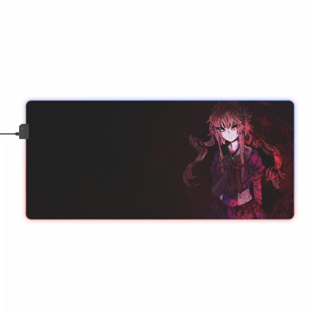 Mirai Nikki Yuno Gasai RGB LED Mouse Pad (Desk Mat)