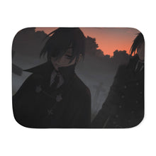 Load image into Gallery viewer, Black Butler Sherpa Blanket
