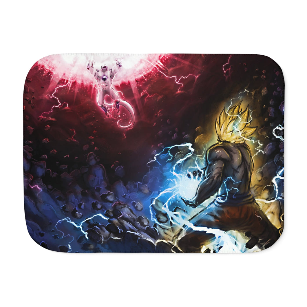 Goku vs. Frieza Sherpa Blanket