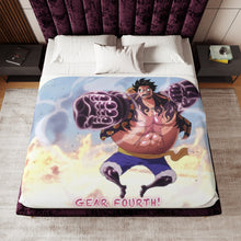 Load image into Gallery viewer, Monkey D. Luffy (Gear fourth) Sherpa Blanket
