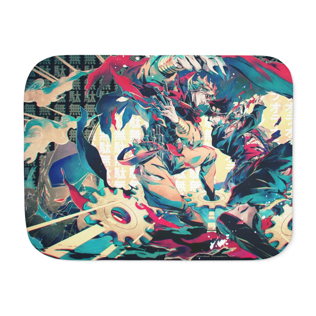 Anime Jojo's Bizarre Adventure Sherpa Blanket