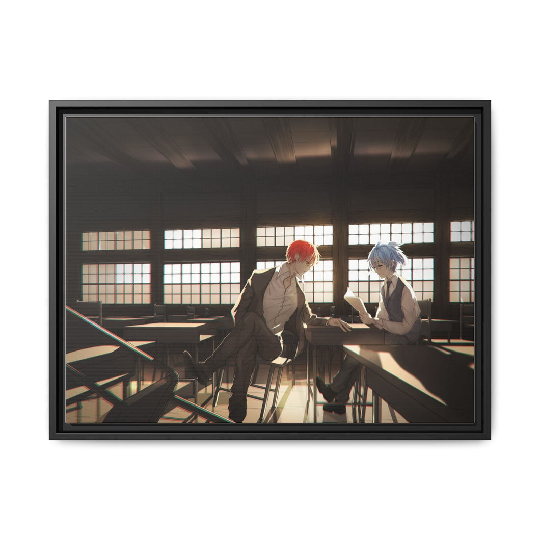Karma and Nagisa Canvas Framed Art Print