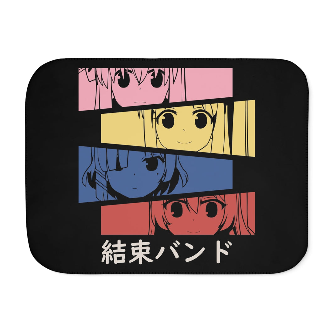 Bocchi the Rock Sherpa Blanket