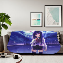 Load image into Gallery viewer, Reisen Udongein Inaba is one of the legendary lunar rabbits Sherpa Blanket
