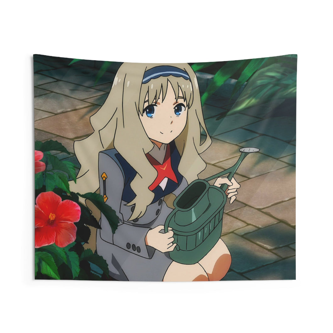 Kokoro in the Garden Indoor Wall Tapestry