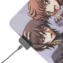 Load image into Gallery viewer, Code Geass Lelouch Lamperouge, Suzaku Kururugi RGB LED Mouse Pad (Desk Mat)
