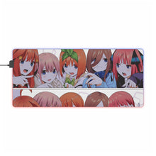 Load image into Gallery viewer, The Quintessential Quintuplets RGB LED Mouse Pad (Desk Mat)
