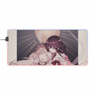 Fujiwara no Mokou & Kaguya Houraisan RGB LED Mouse Pad (Desk Mat)