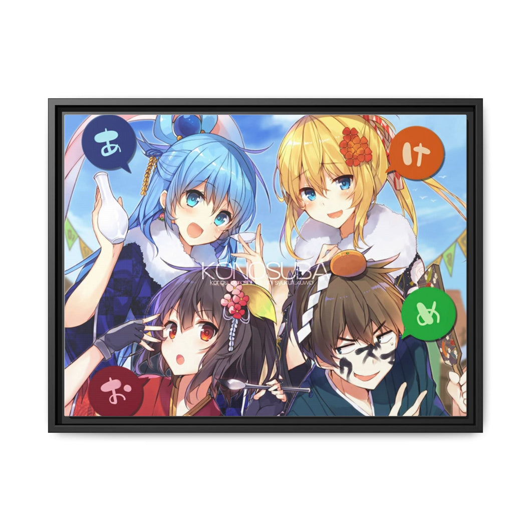 Anime KonoSuba - God’s blessing on this wonderful world!! Canvas Framed Art Print