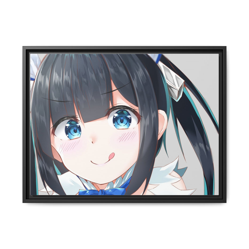 Is It Wrong To Try To Pick Up Girls In A Dungeon? Canvas Framed Art Print