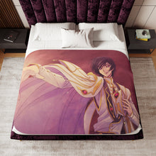 Load image into Gallery viewer, Code Geass Lelouch Lamperouge Sherpa Blanket
