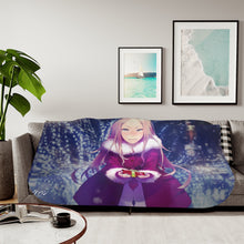 Load image into Gallery viewer, Guilty Crown Mana Ouma Sherpa Blanket
