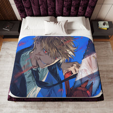 Load image into Gallery viewer, Anime Chainsaw Man Sherpa Blanket
