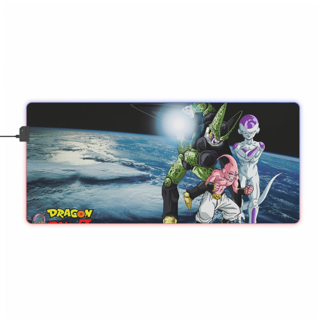Frieza, Cell, Buu and Earth RGB LED Mouse Pad (Desk Mat)