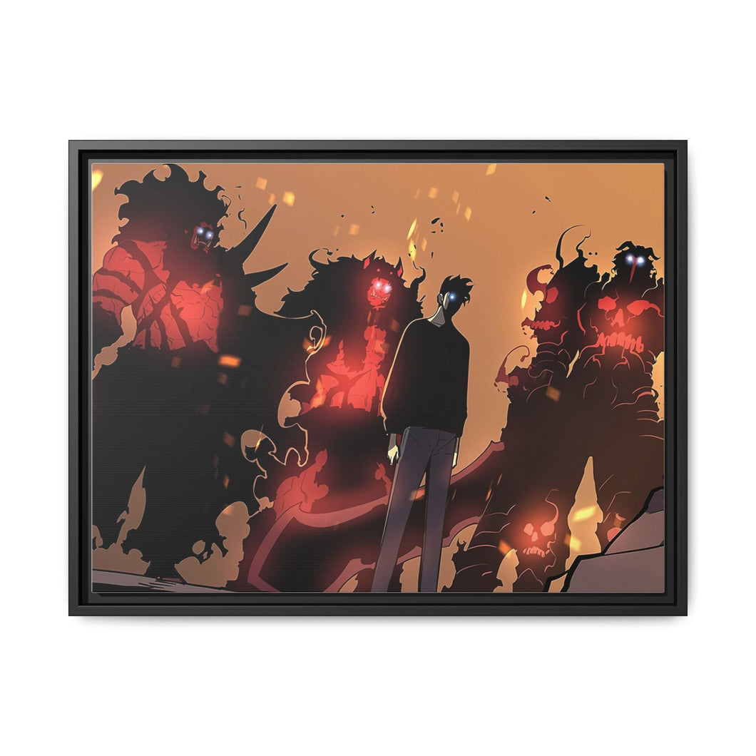 Solo Leveling Canvas Framed Art Print