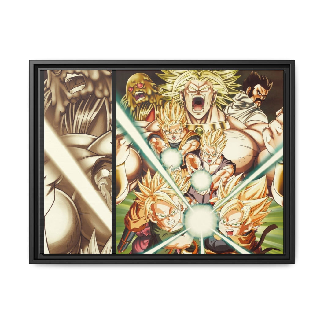 Dragon Ball Z poster Canvas Framed Art Print
