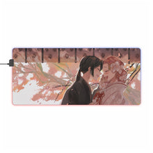 Load image into Gallery viewer, Mitsuri Kanroji Obanai Iguro RGB LED Mouse Pad (Desk Mat)
