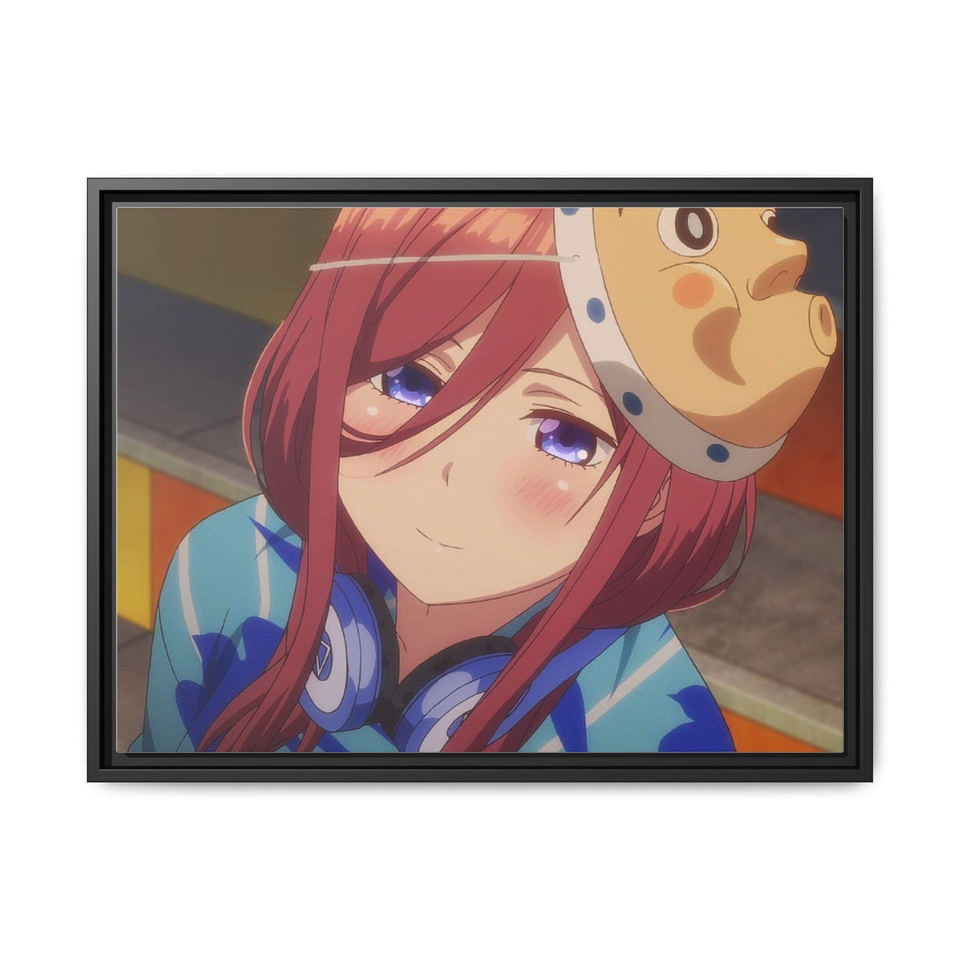 Miku Nakano Canvas Framed Art Print