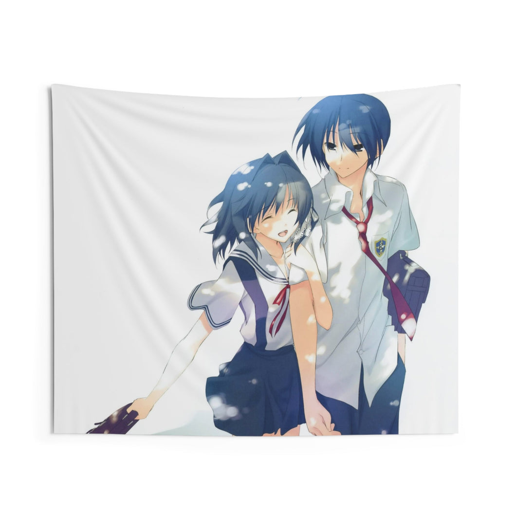 Clannad Tomoya Okazaki, Ryou Fujibayashi Indoor Wall Tapestry