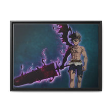 Load image into Gallery viewer, Black Clover Asta Canvas Framed Art Print
