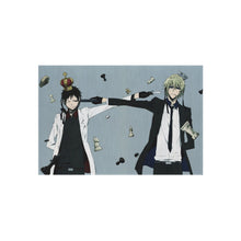 Load image into Gallery viewer, Durarara!! Izaya Orihara, Shizuo Heiwajima Rug

