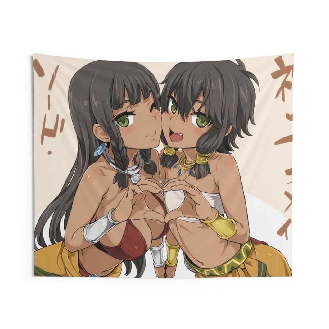 Tiona and Tione Indoor Wall Tapestry