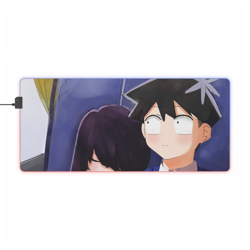 Komi Can't Communicate Komi Shouko, Tadano Hitohito RGB LED Mouse Pad (Desk Mat)