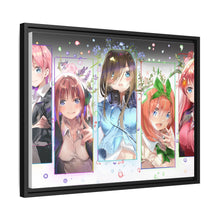 Load image into Gallery viewer, The Quintessential Quintuplets Miku Nakano, Itsuki Nakano, Nino Nakano, Yotsuba Nakano, Ichika Nakano Canvas Framed Art Print
