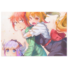 Load image into Gallery viewer, Miss Kobayashi&#39;s Dragon Maid Kanna Kamui, Kobayashi, Kobayashi San Chi No Maid Dragon, Tohru Jigsaw Puzzle

