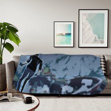 Load image into Gallery viewer, Solo Leveling (Sun Jin-Woo) Dual Screen 4K Sherpa Blanket

