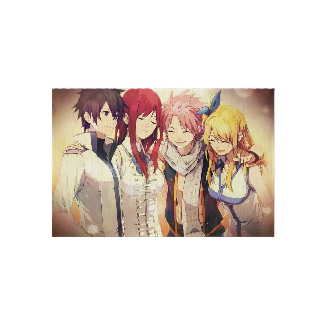 Fairy Tail Natsu Dragneel, Erza Scarlet, Gray Fullbuster, Lucy Heartfilia Rug