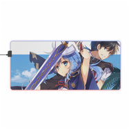 Rokudenashi Majutsu Koushi to Akashic Records RGB LED Mouse Pad (Desk Mat)