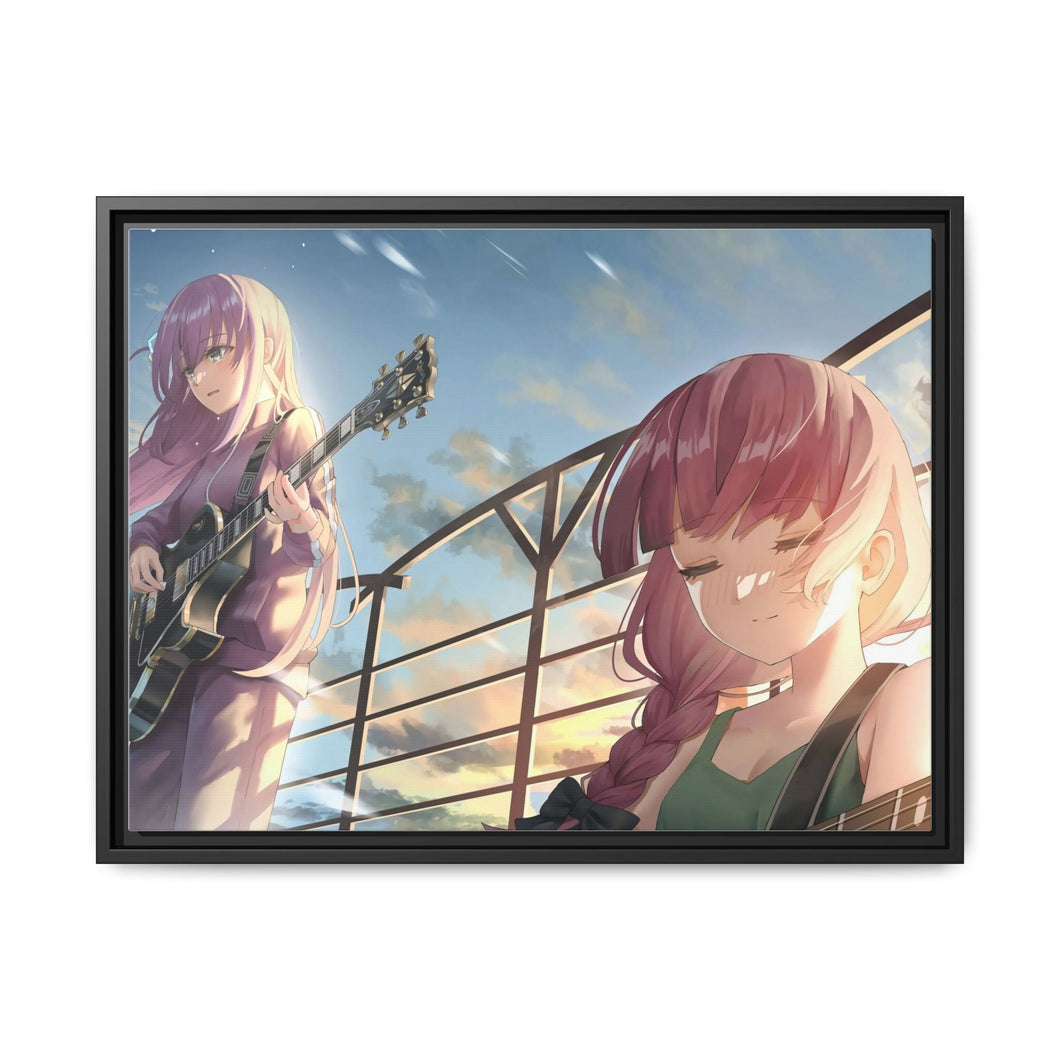Anime Bocchi the Rock Canvas Framed Art Print