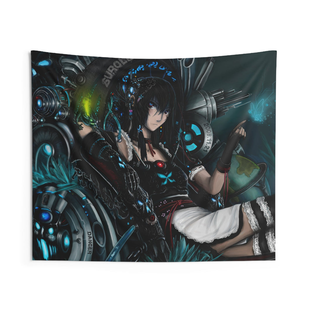 Black Rock Shooter Indoor Wall Tapestry
