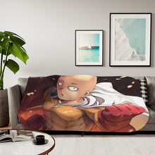 Load image into Gallery viewer, Saitama Sherpa Blanket
