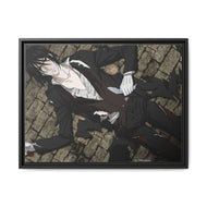Beat Down Canvas Framed Art Print