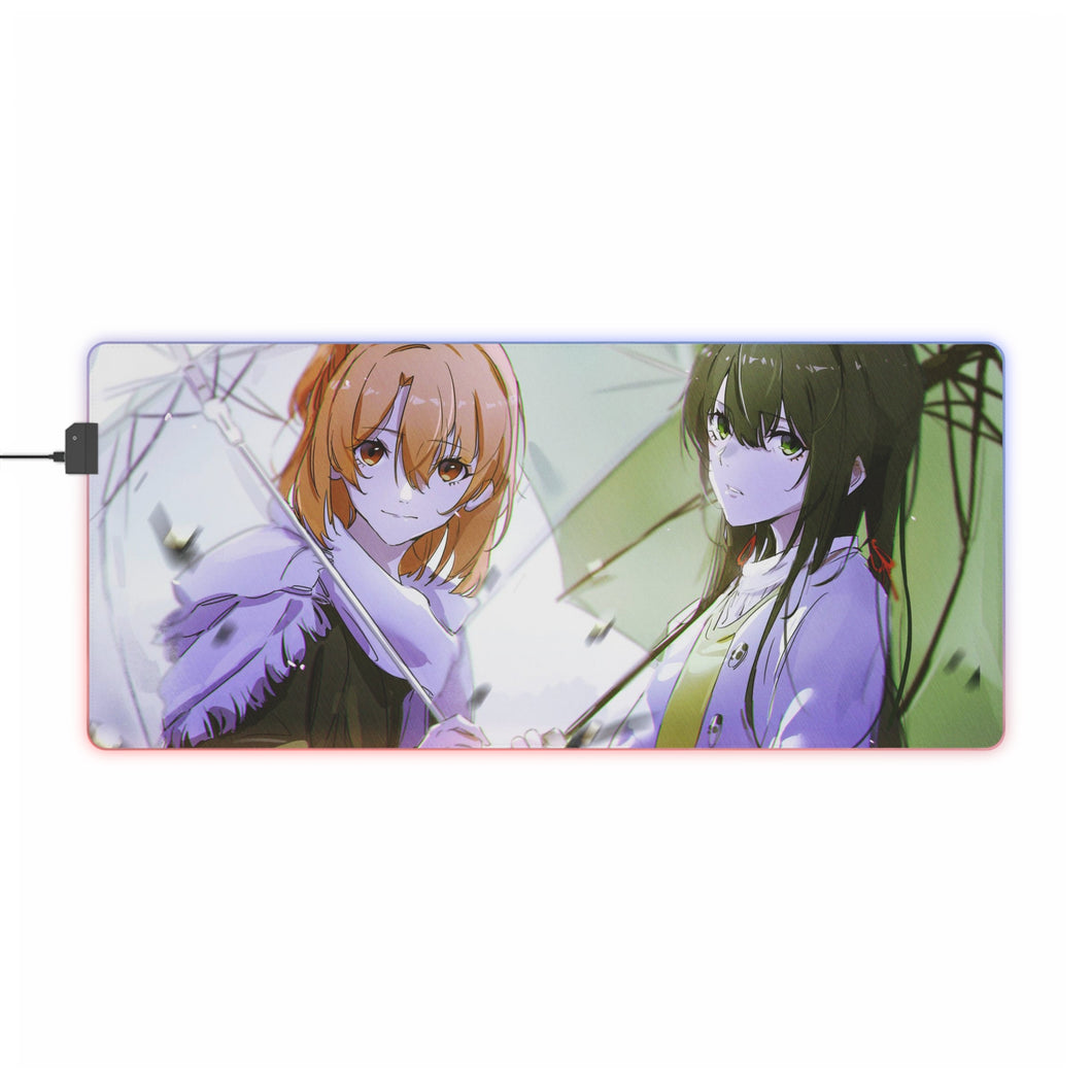 My Teen Romantic Comedy SNAFU Yukino Yukinoshita, Yui Yuigahama RGB LED Mouse Pad (Desk Mat)