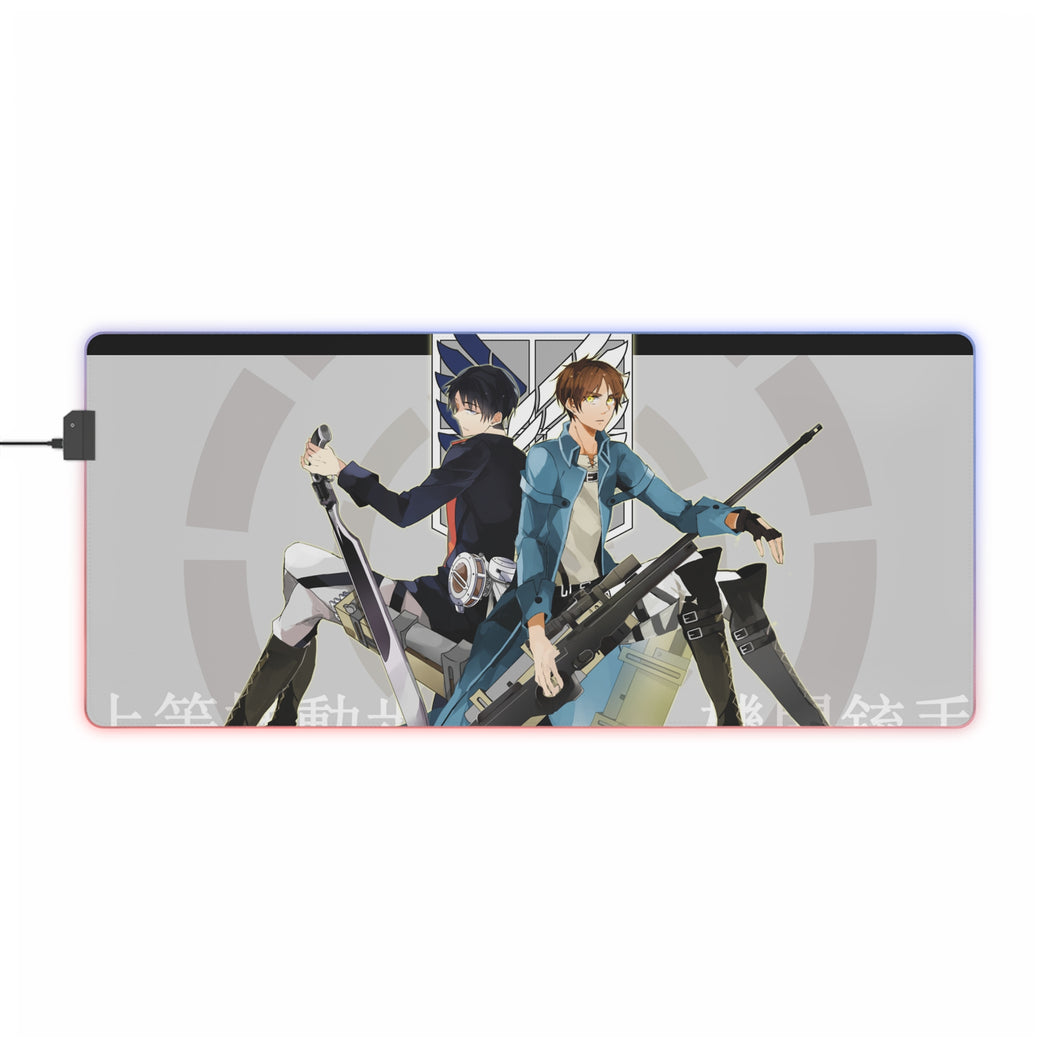 Anime Attack On Titan RGB LED Mouse Pad (Desk Mat)