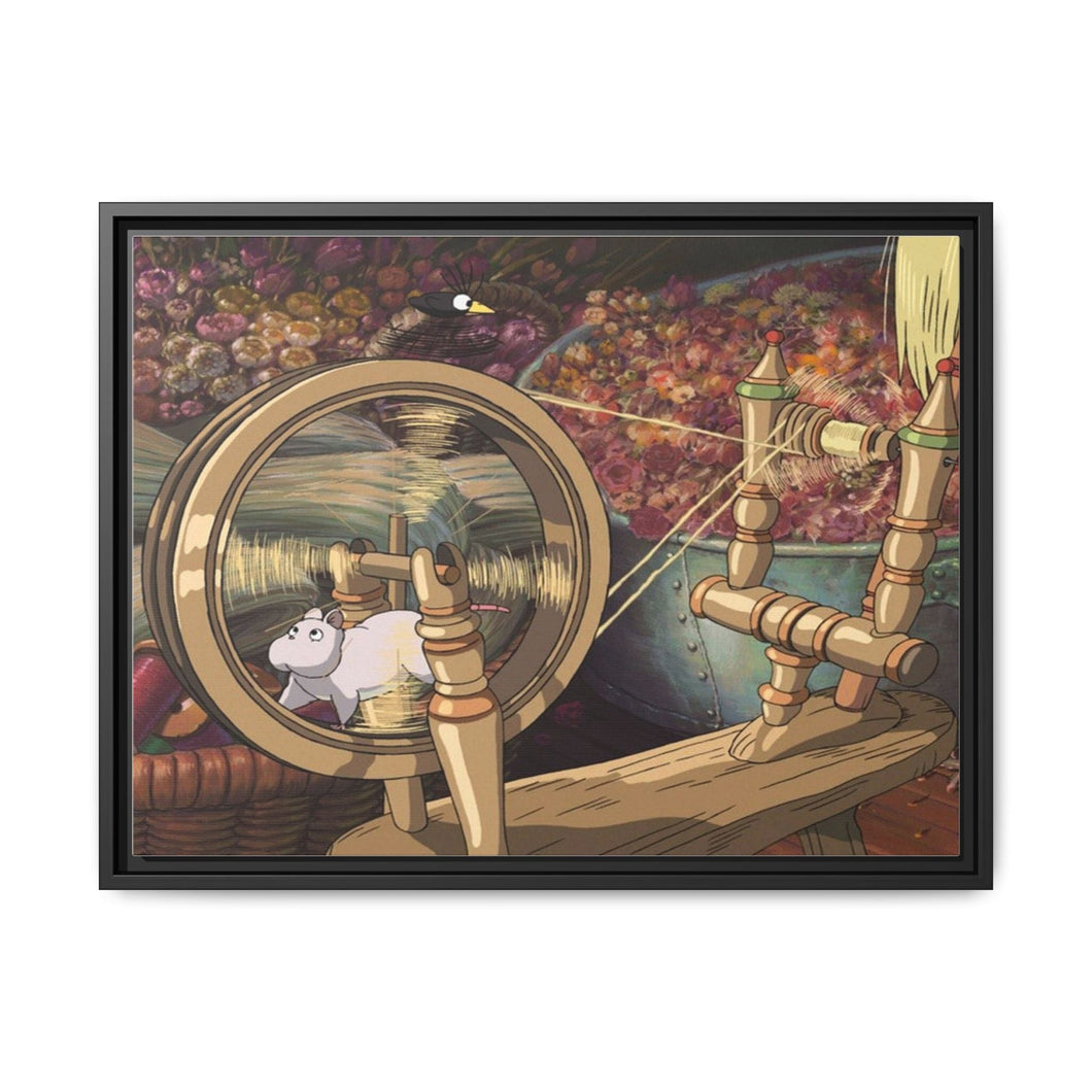 Anime Spirited Away Canvas Framed Art Print