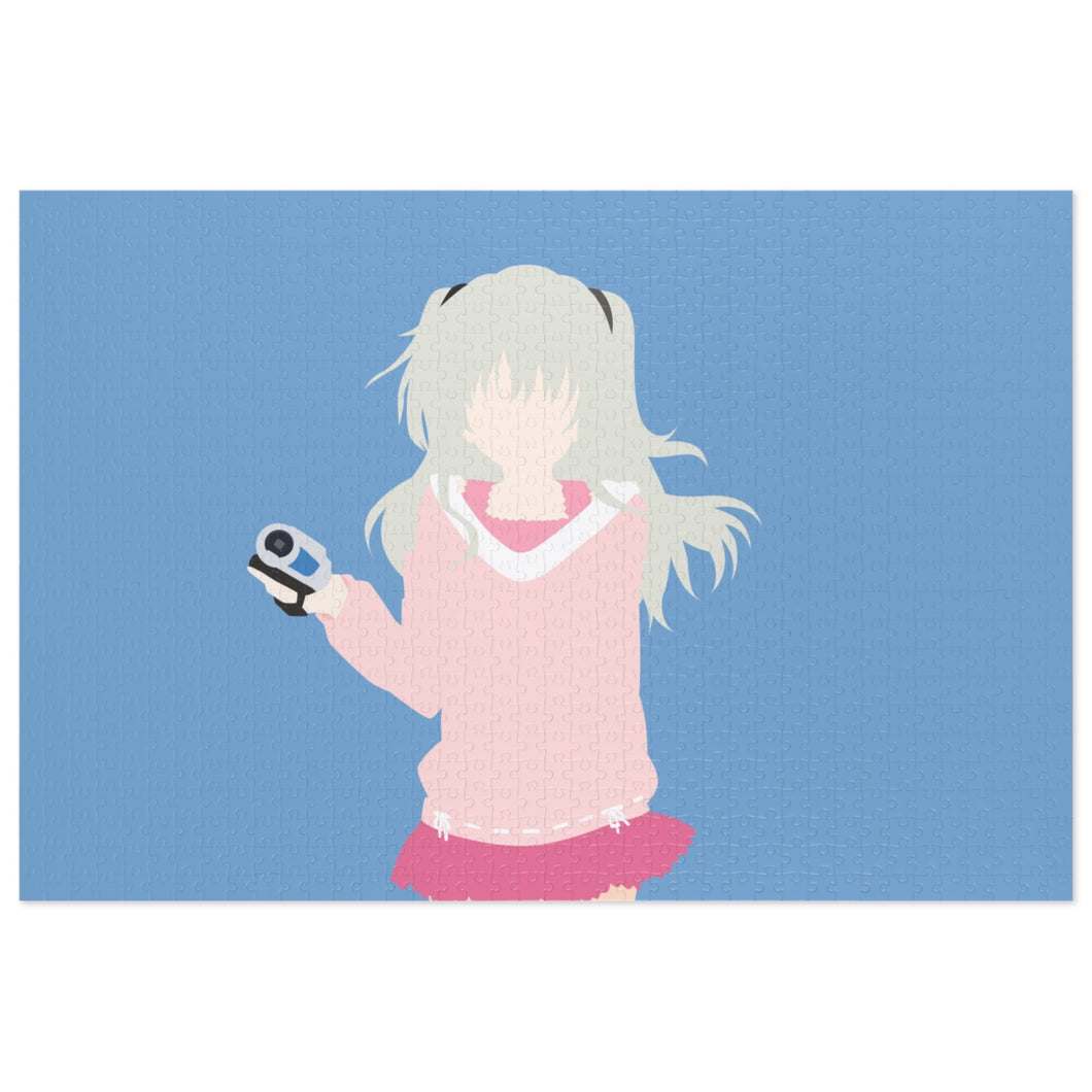 Nao Tomori With her camera Minimalist Jigsaw Puzzle