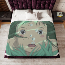 Load image into Gallery viewer, Anime Spirited Awayr Sherpa Blanket

