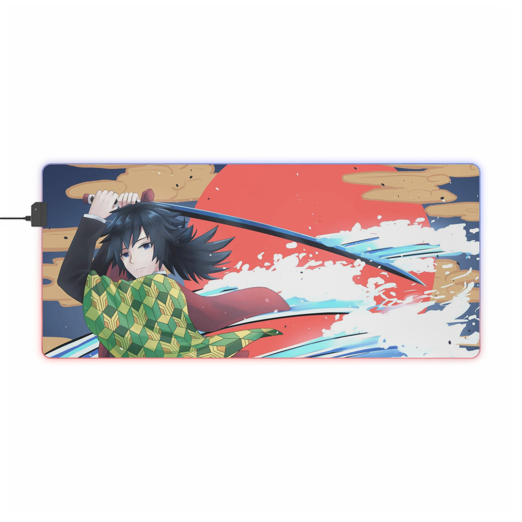 Giyuu Tomioka RGB LED Mouse Pad (Desk Mat)