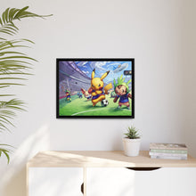 Load image into Gallery viewer, Pokemon Soccer Match Canvas Framed Art Print
