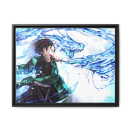 Demon Slayer: Kimetsu no Yaiba Canvas Framed Art Print