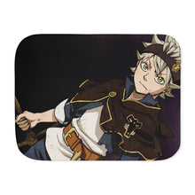 Load image into Gallery viewer, Black Clover Asta Sherpa Blanket
