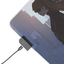 Load image into Gallery viewer, Asuka Langley Sohryu in front of Eva Plug RGB LED Mouse Pad (Desk Mat)
