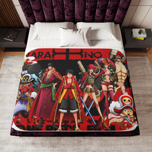 Load image into Gallery viewer, Luffy&#39;s crew Sherpa Blanket
