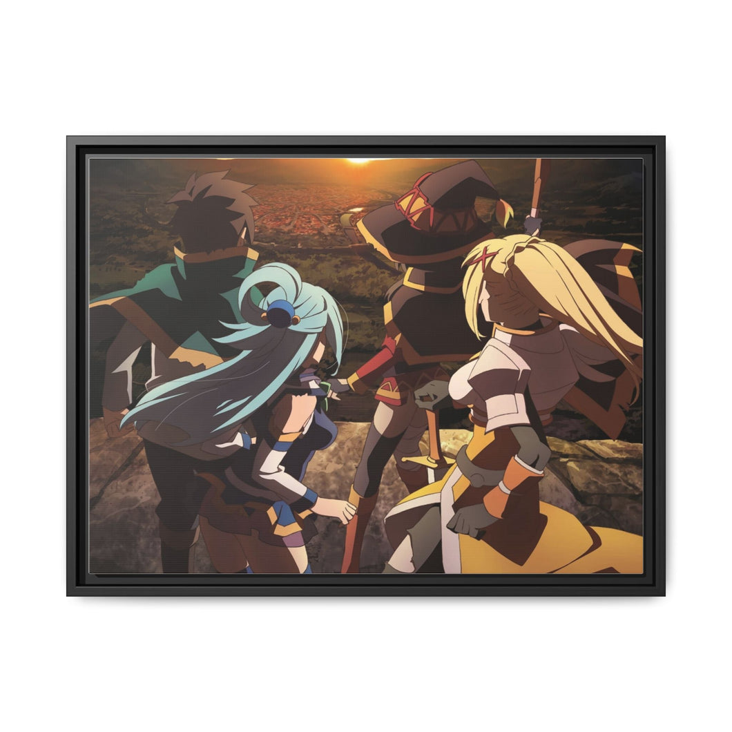 KonoSuba - God’s blessing on this wonderful world!! Canvas Framed Art Print